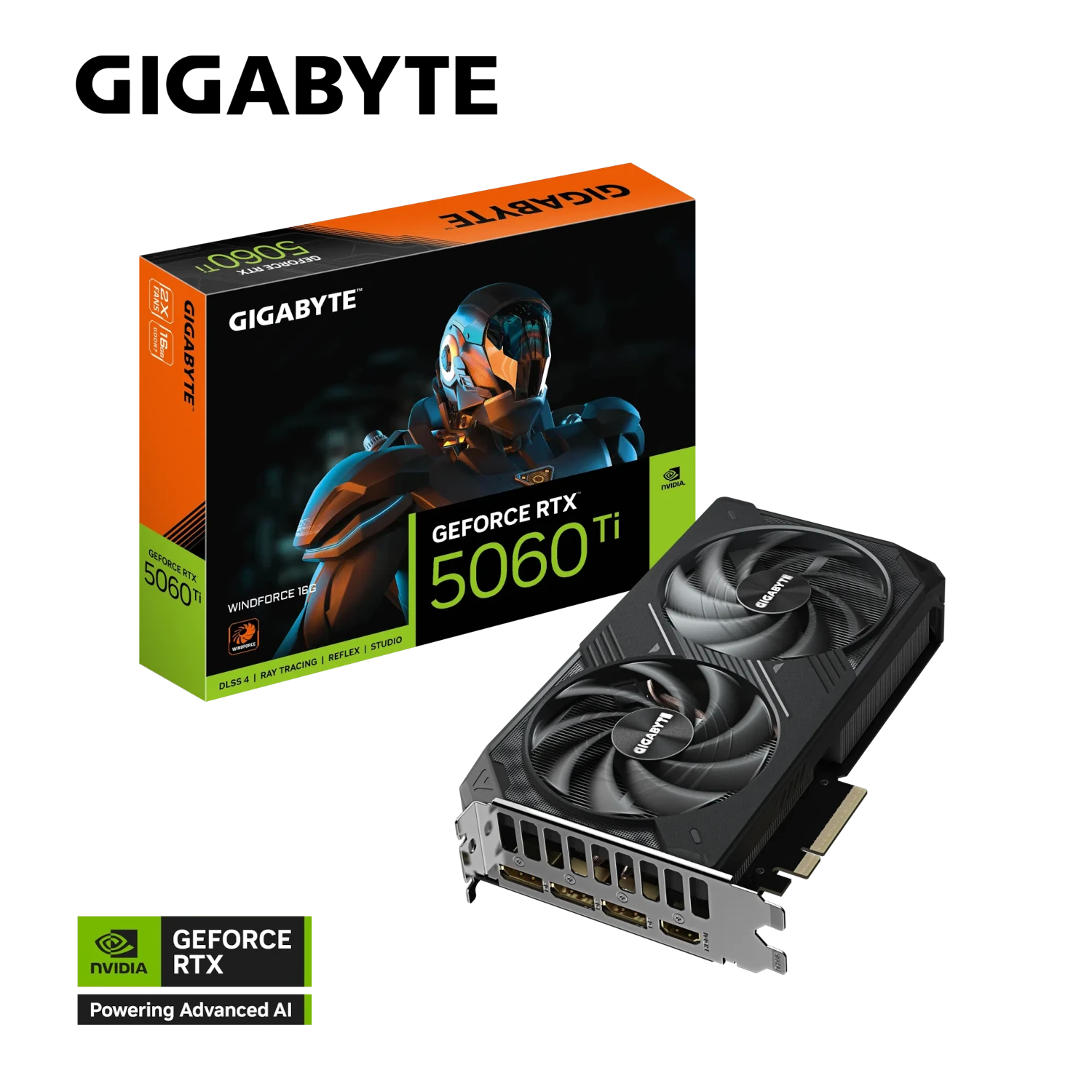 Gigabyte GeForce RTX 5060 Ti WINDFORCE 16G [GV-N506TWF2-16GD