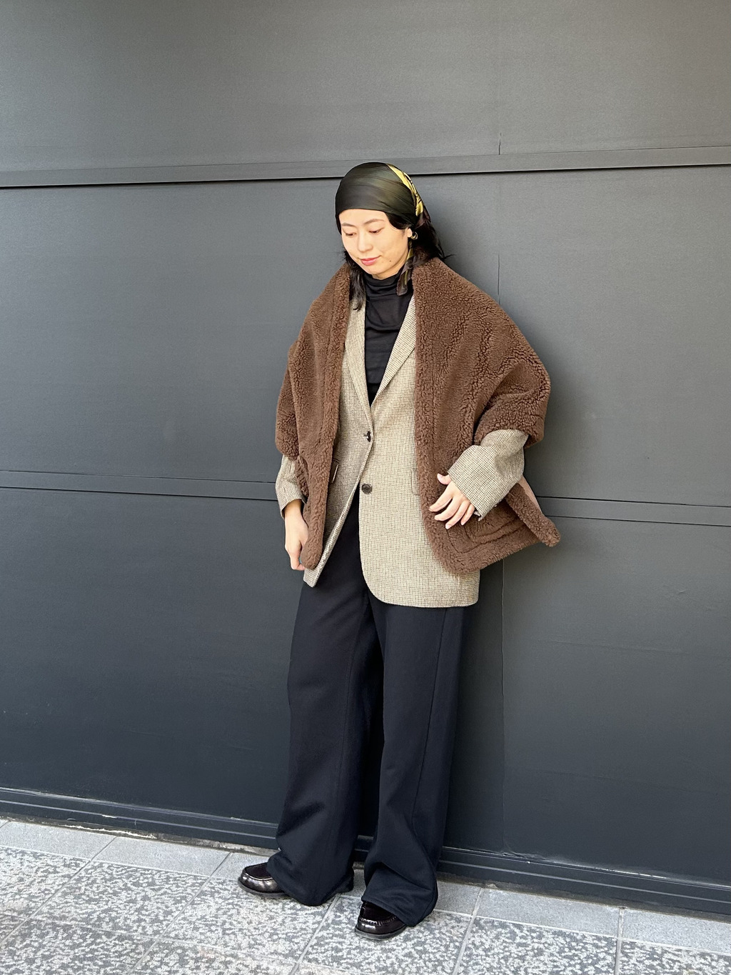 3日間コーデ】HAUNT大人気ボアコート・ボアストールを着比べ