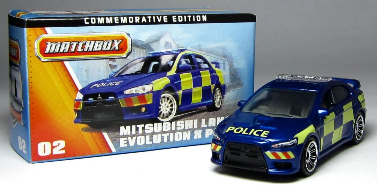 Mitsubishi Lancer Evolution X Police (2010) | Matchbox Cars Wiki