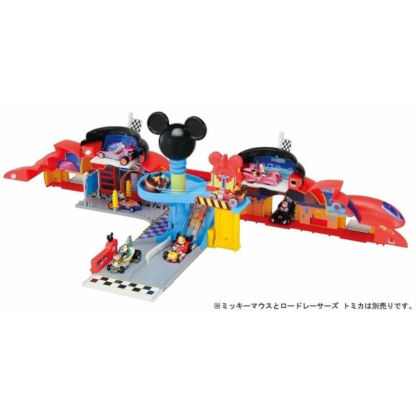 Mickey Mouse Road Racer Tomica Expand and Play! Mickey Garage