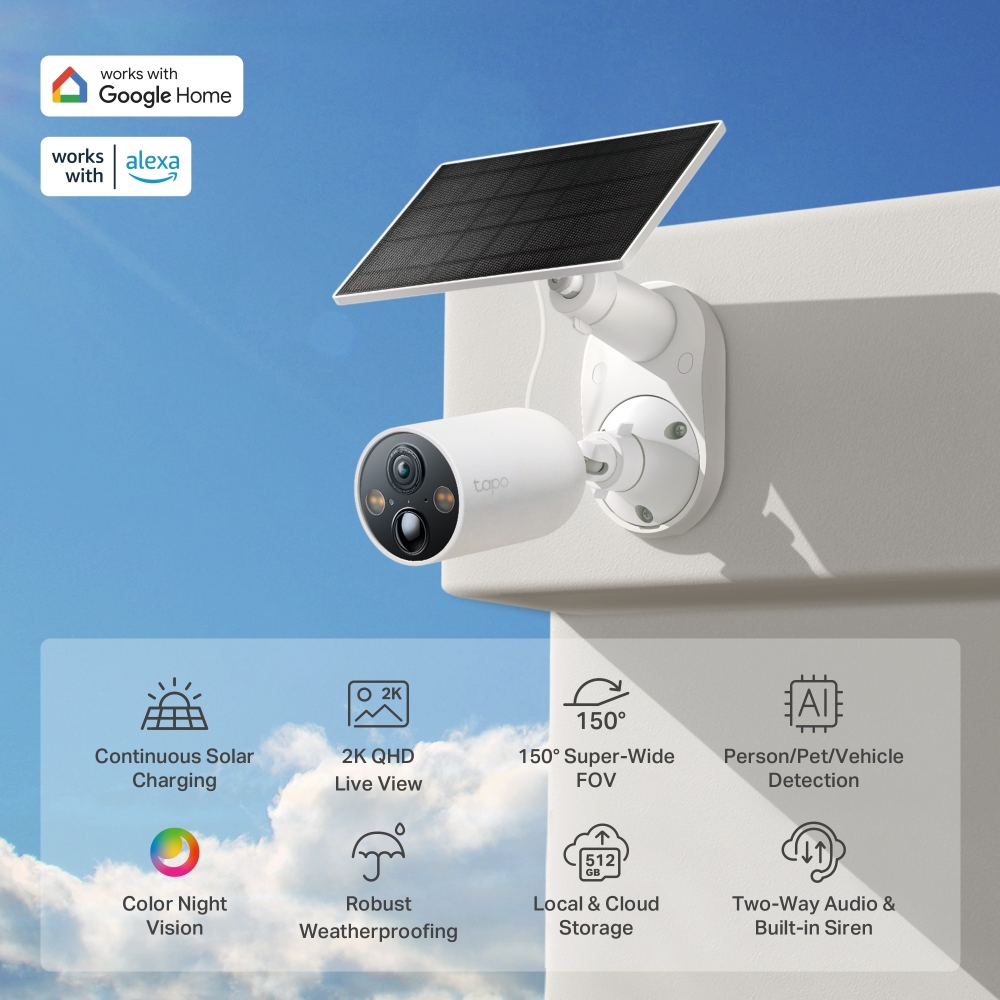 TC85 KIT | Solar-Powered Security Camera Kit | TP-Link