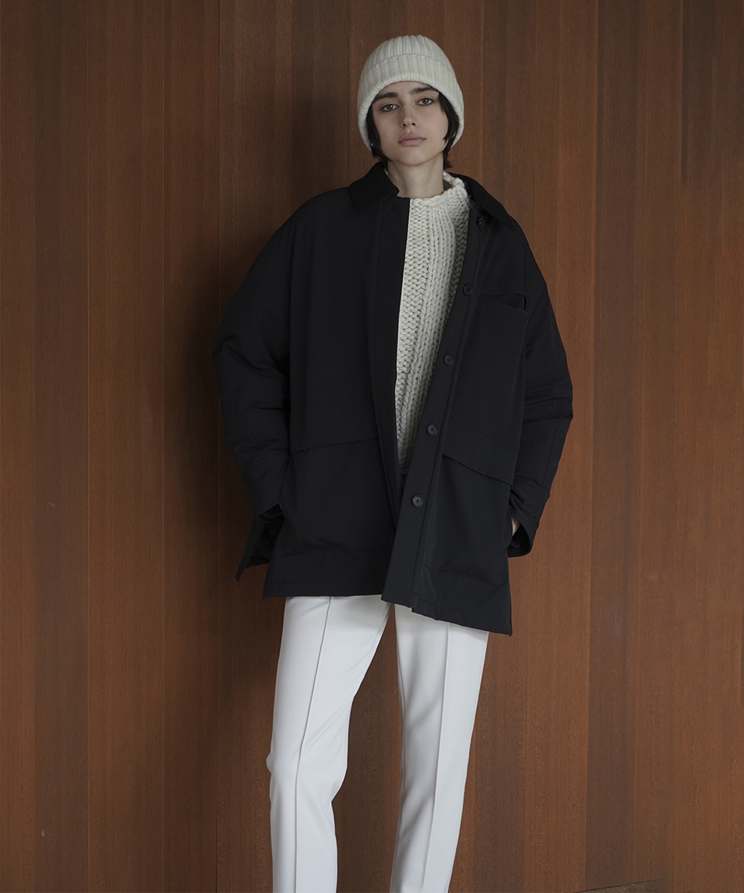 OVER QUILTING HUNTING JACKET(1 BLACK): CLANE: WOMENS｜ STUDIOUS