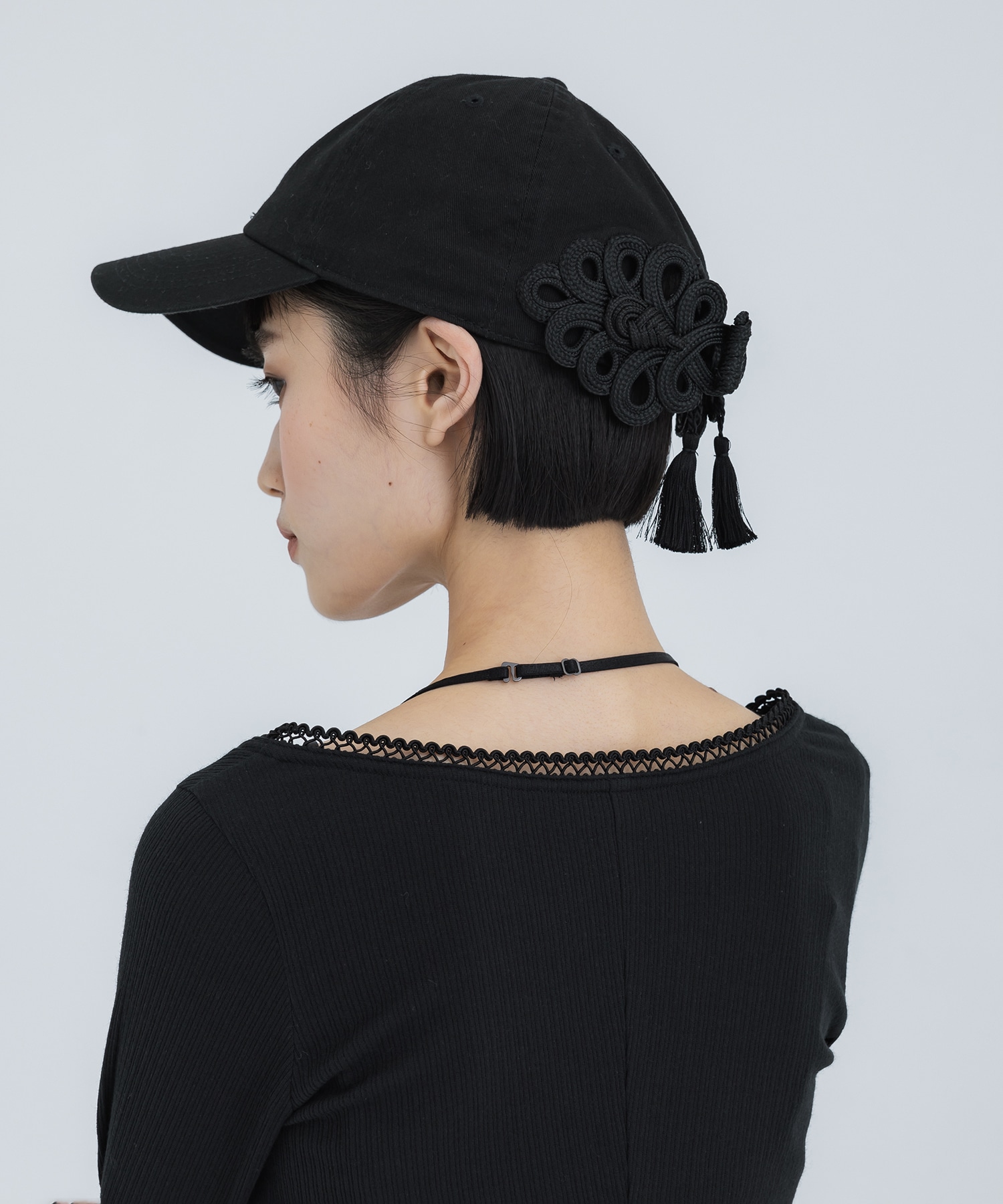 別注China ribbon cap(FREE BLACK): tanakadaisuke: WOMENS｜ STUDIOUS