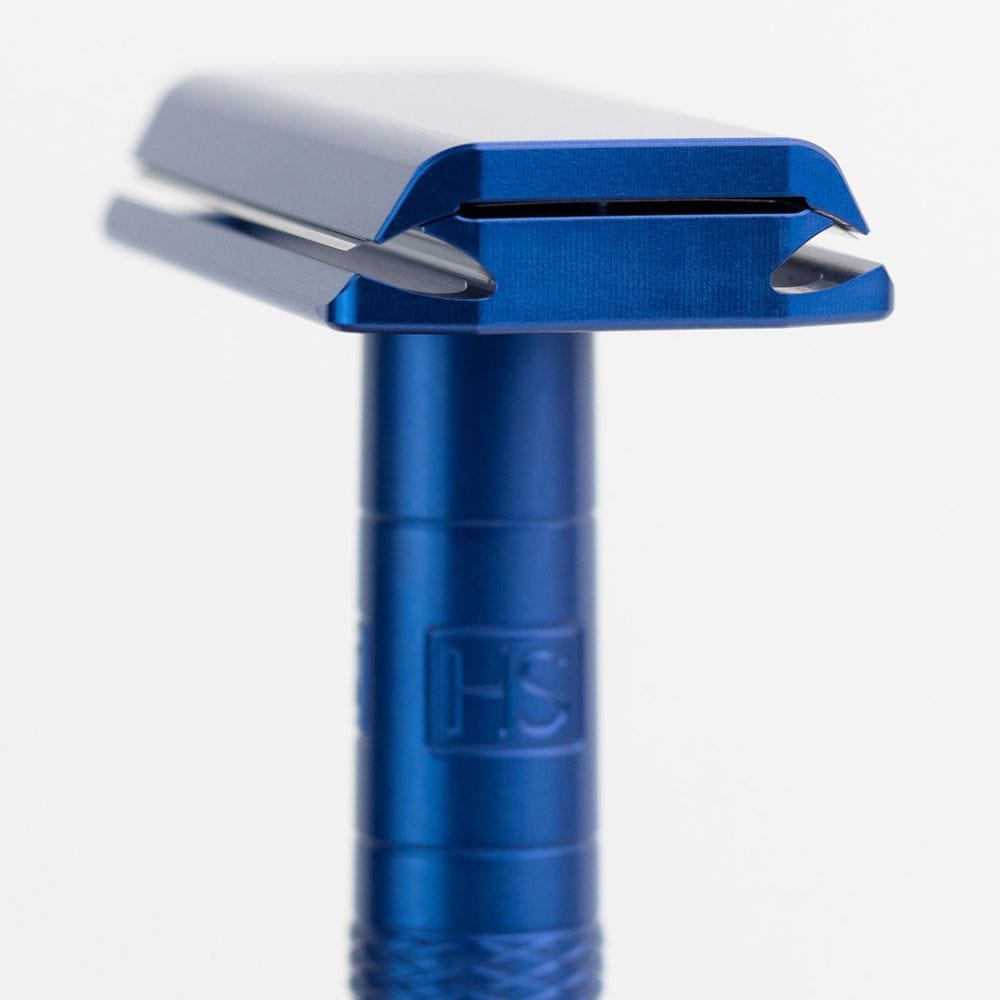 Henson Shaving AL13-M DE Safety Razor Steel Blue – Style & Swagger