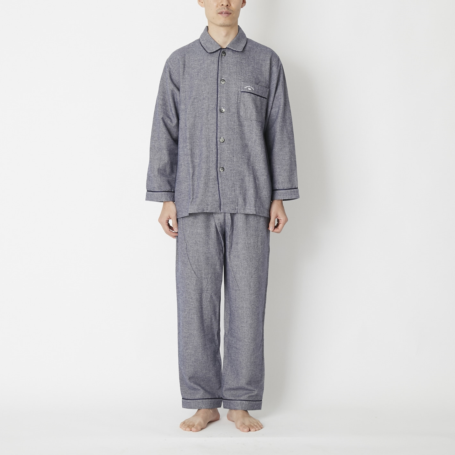 Kaimin Labo/コットンカシミア パジャマ メンズ -寒い冬の眠りを快適に