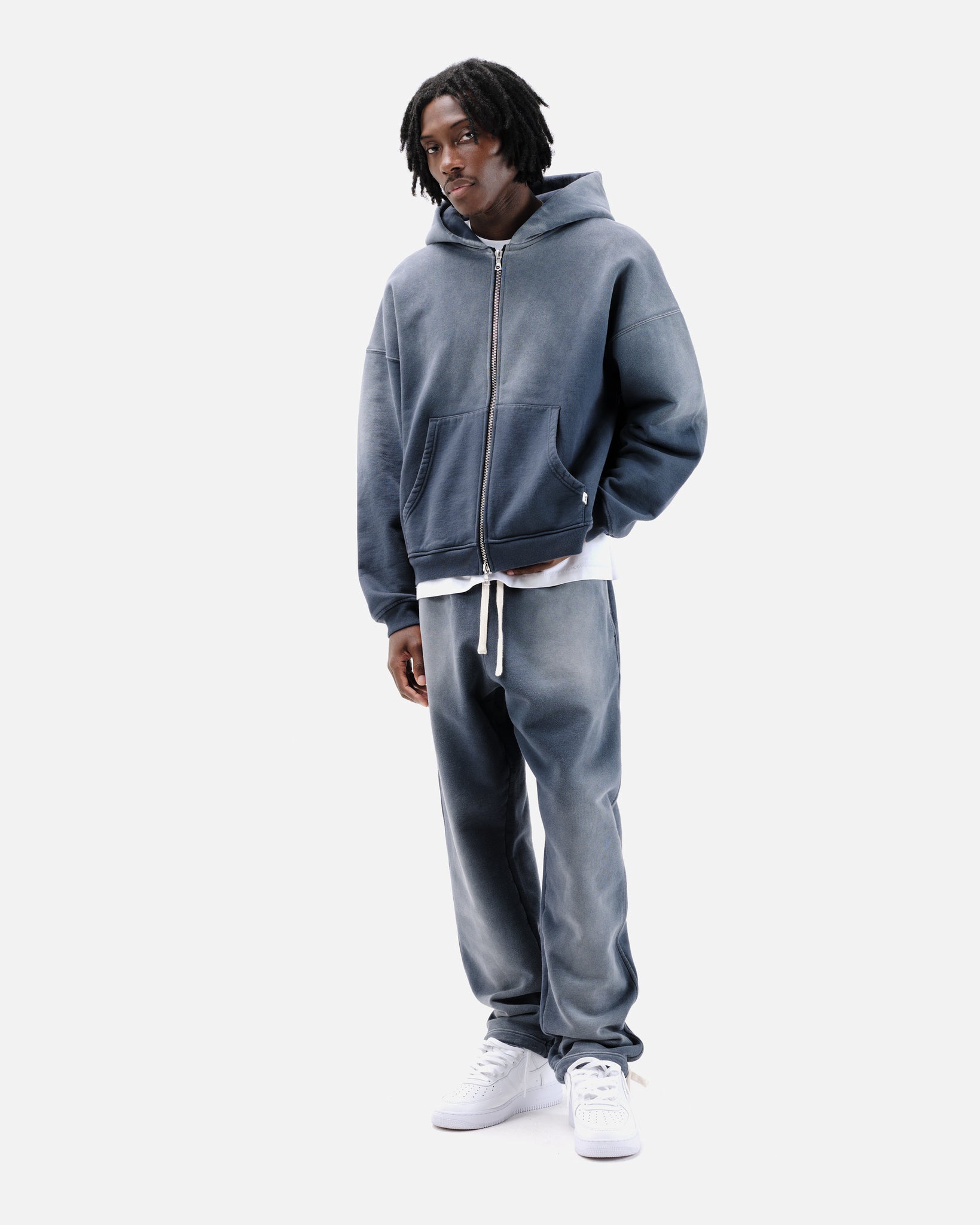 SUN FADE ZIP HOODIE - BLUEBERRY – Summit