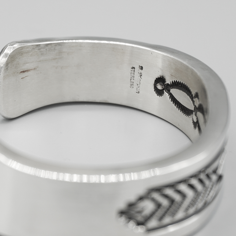 NAVAJO】Bruce Morgan シルバーバンドリング 12号 ブルースモーガン