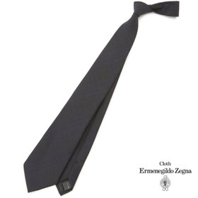 SL】ウールソリッドネクタイ 8.5cm幅/ブラウン/LASSIERE MILLS LTD