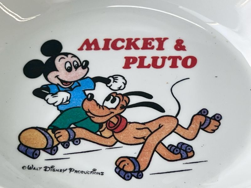 日本製 メラミン食器 ディズニーミッキーマウス＆プルート カレー皿 1
